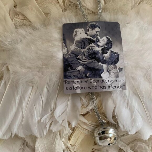 IT'S A WONDERFUL LIFE CLARENCE ORNAMENT*EVERY TIME A BELL RINGS ANGEL GETS WINGS - Picture 8 of 8